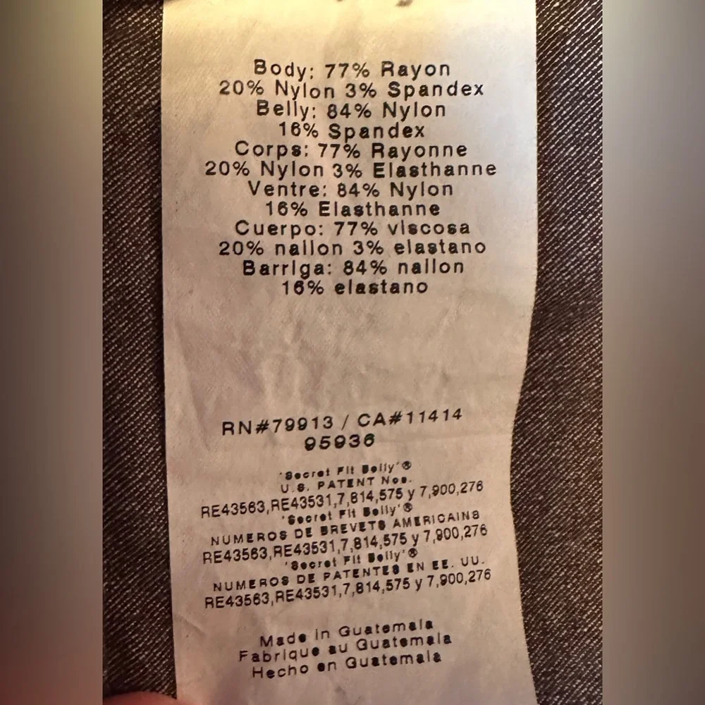 Maternity Motherhood PantsStretchy Skinny Gray Size Maternity Small - Picture 8 of 12